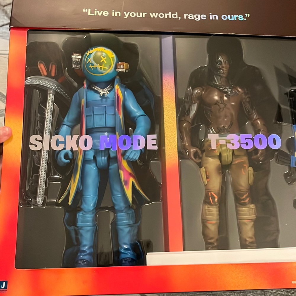 FORTNITE TRAVIS SCOTT CACTUS JACK Sicko Mode T-3500 Action Figure Duo Set